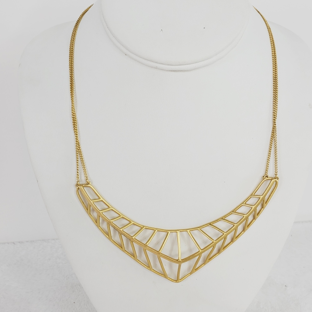 Botkier India Geometric Cage Necklace